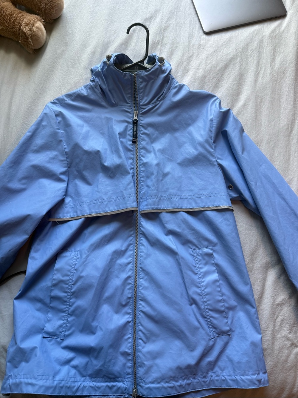 Charles River Apparel Light Blue Trench Coat